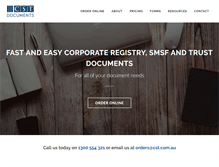 Tablet Screenshot of cst.com.au