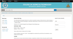 Desktop Screenshot of lib.cst.edu.bt